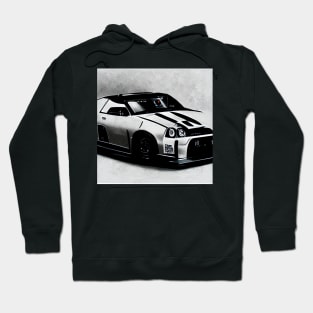 R34 GTR Concept White Hoodie